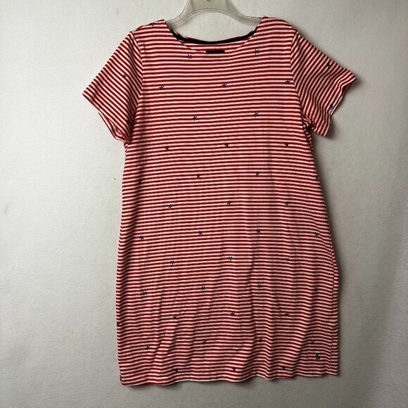 Joules T Shirt Dress Womens‎ 14 stars & Striped Blue White Red 4th of July shift - Picture 1 of 5